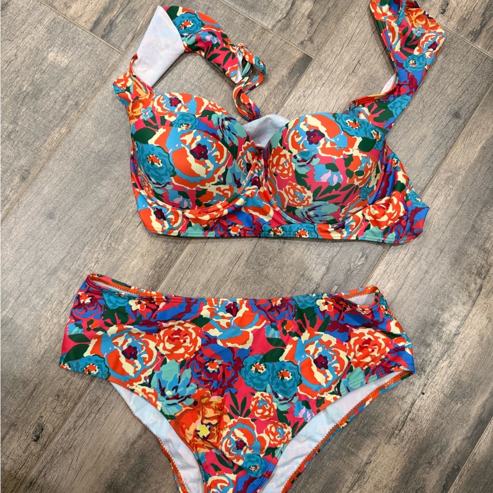 SHEIN Multicolor Floral Bikini
